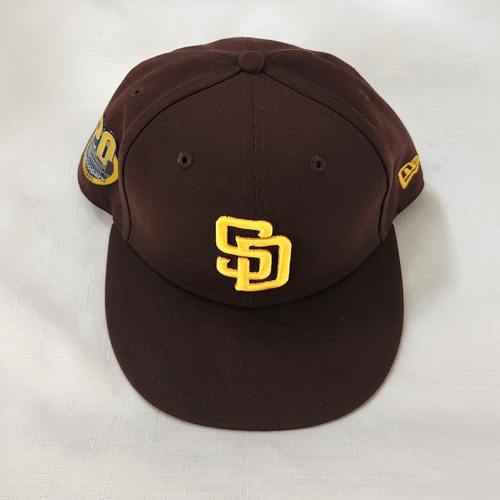 New Era San Diego Padres Fitted 59FIFTY Petco 20th Anniversary Brown Cap Hat